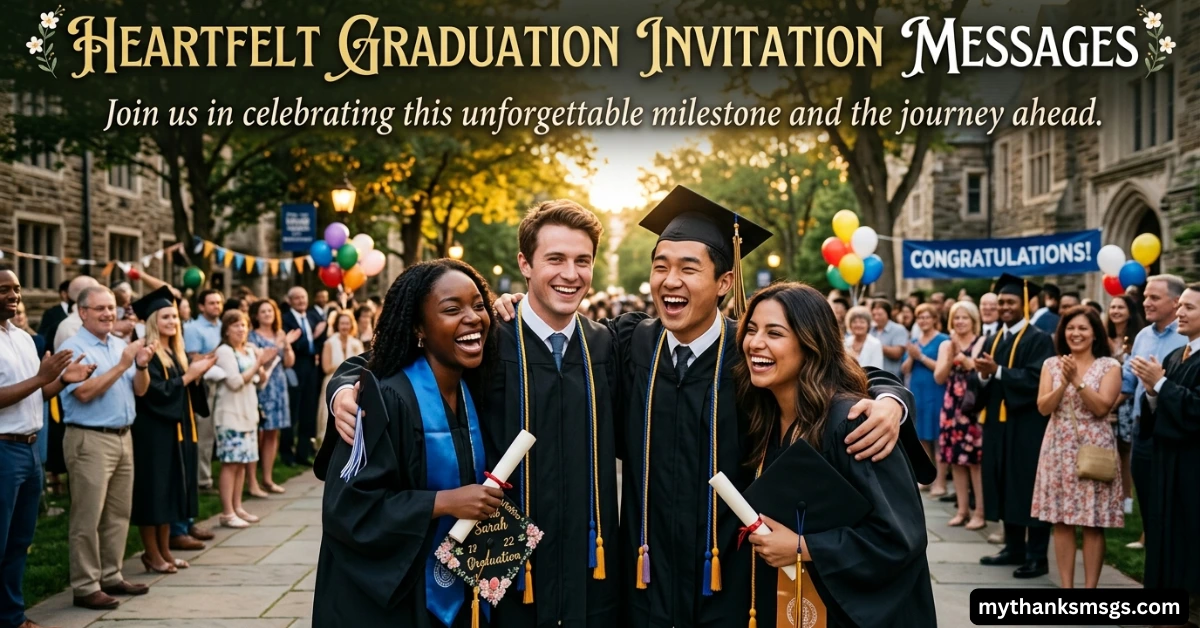 Heartfelt Graduation Invitation Messages