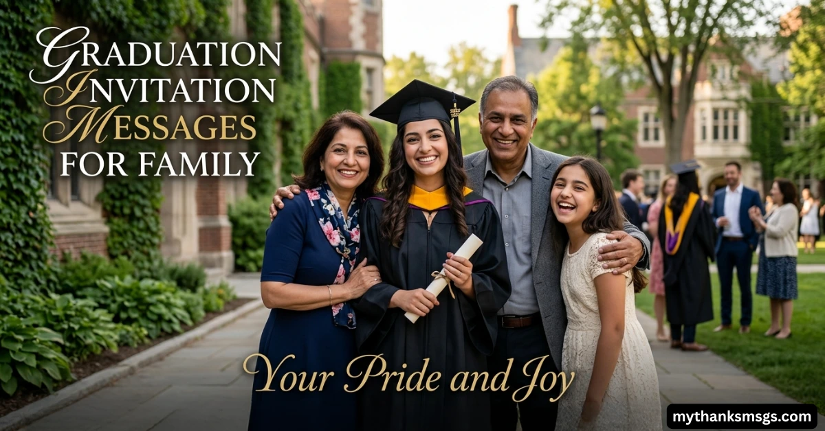 Graduation Invitation Messages for Family
