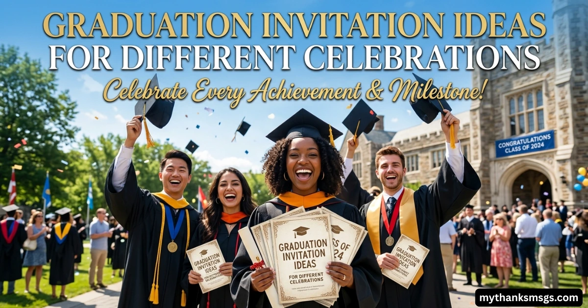 Graduation Invitation Ideas for Different Celebrations