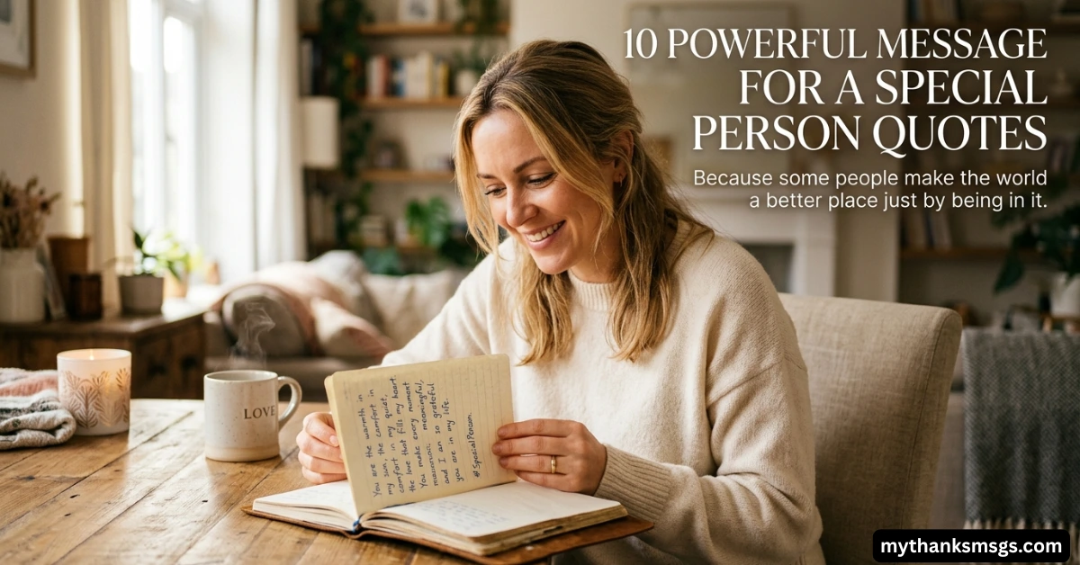 10 Powerful Message for a Special Person Quotes