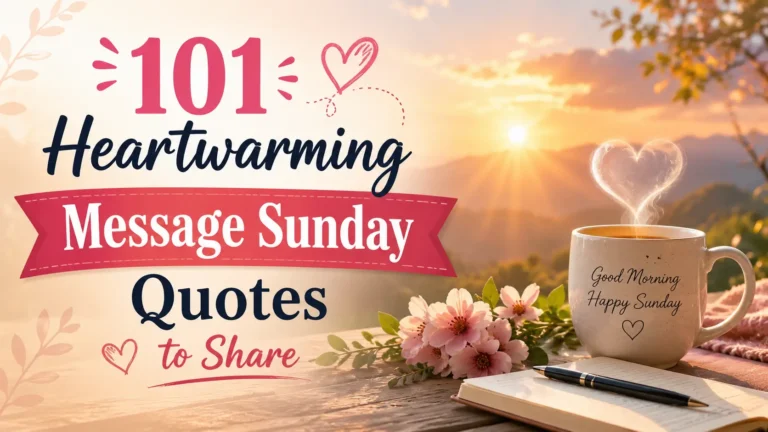 101 Heartwarming Message Sunday Quotes to Share