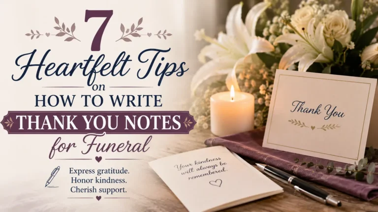 7 Heartfelt Tips on How to Write Thank You Notes for Funeral