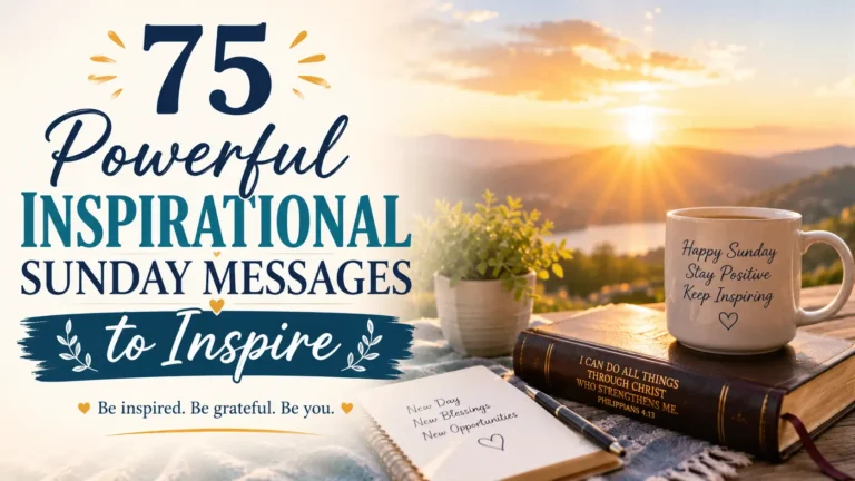 75 Powerful Inspirational Sunday Messages to Inspire