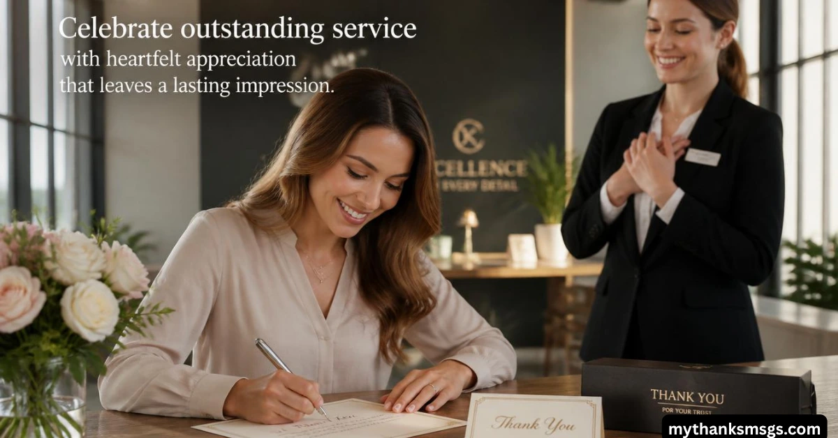 Thank You Messages for Exceptional Service