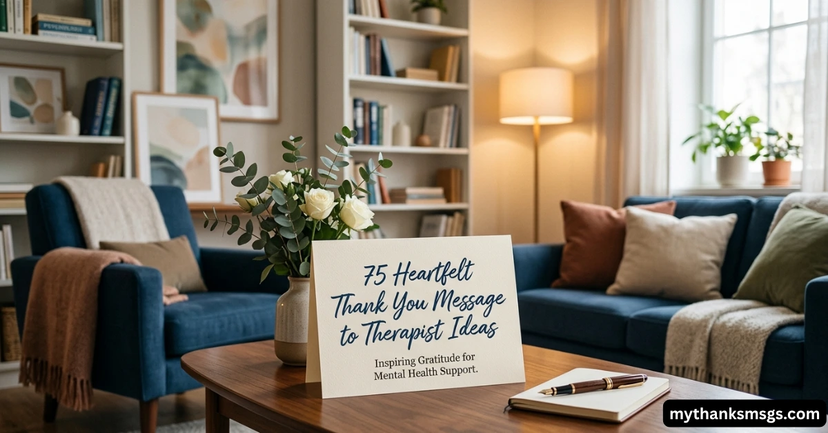 75 Heartfelt Thank You Message to Therapist Ideas