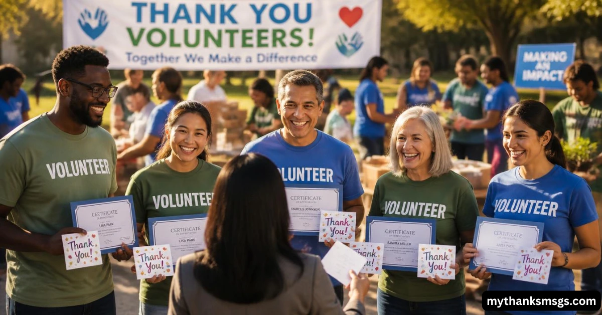 Volunteer Recognition Messages