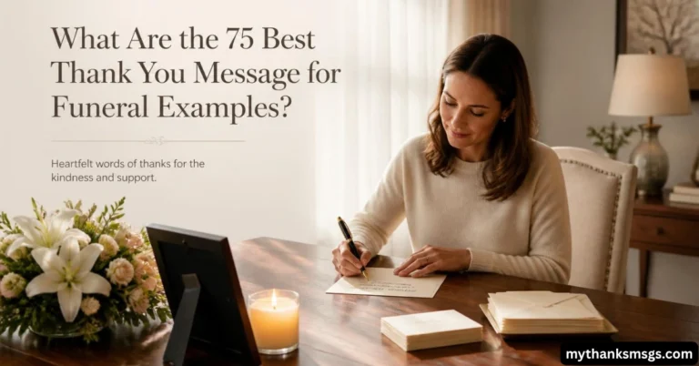 What Are the 75 Best Thank You Message for Funeral Examples?
