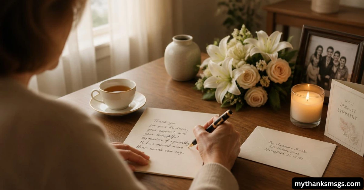 Tips for Writing a Thank You Message for Funeral