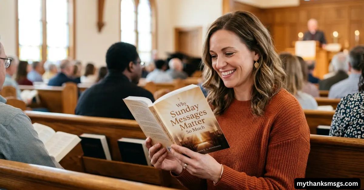 Why Sunday Messages Matter So Much