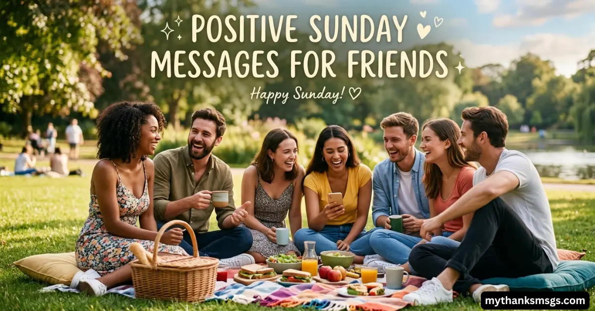 Positive Sunday Messages for Friends