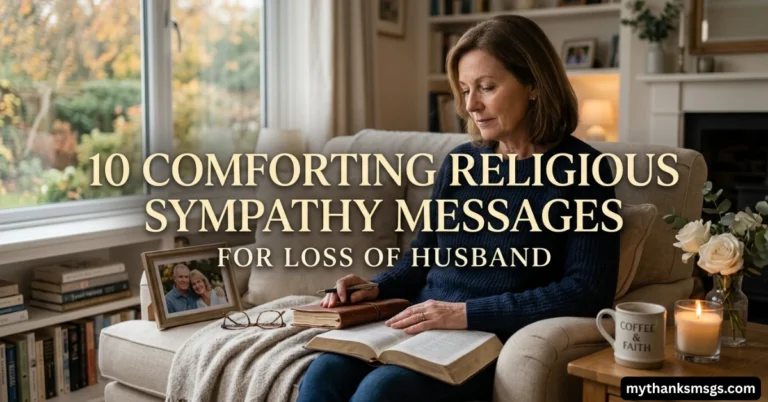 10 Comforting Religious Sympathy Messages for Loss of Husband