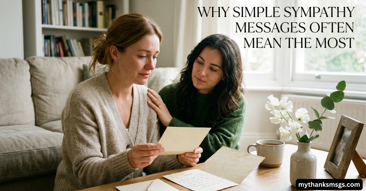 Why Simple Sympathy Messages Often Mean the Most