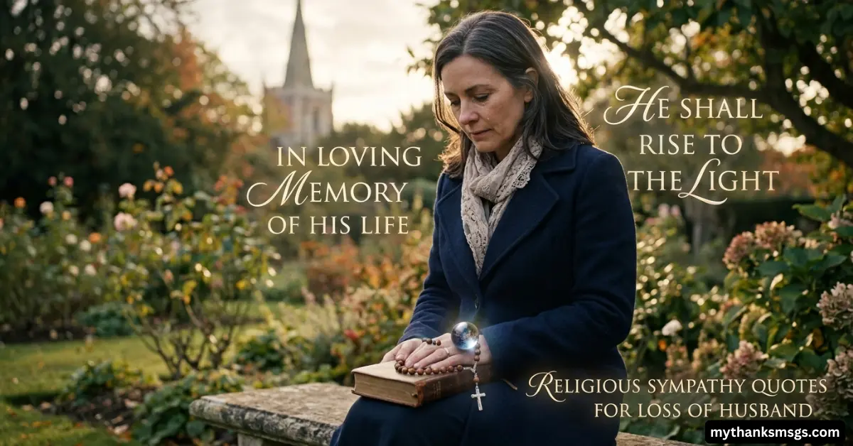 Religious Sympathy Quotes for Loss of Husband