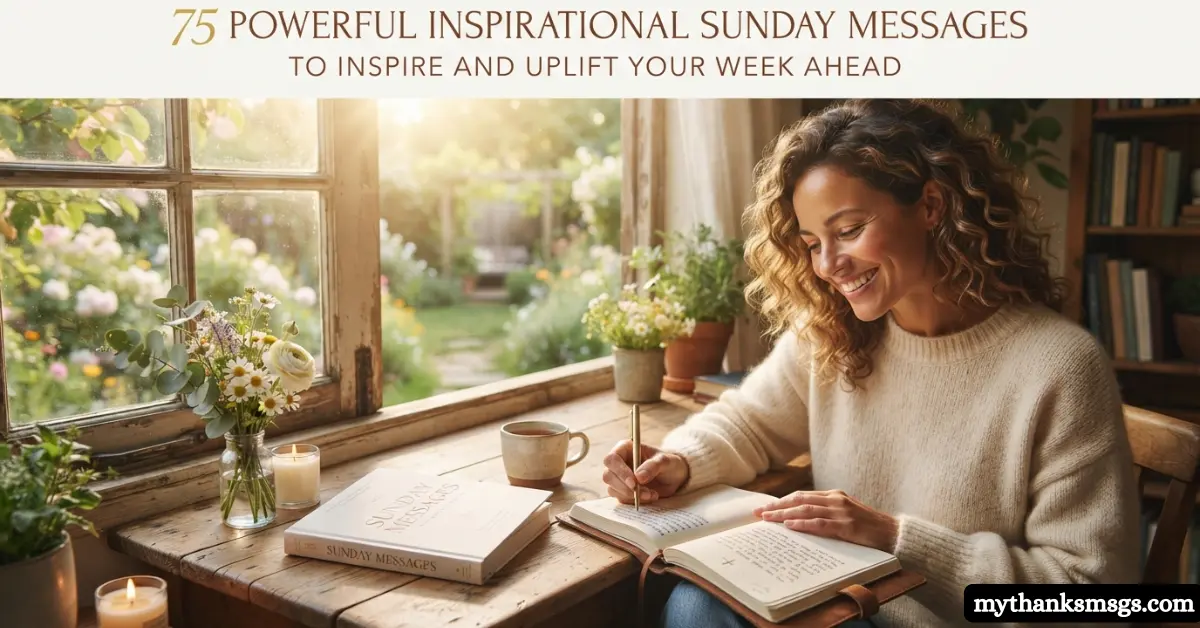 75 Powerful Inspirational Sunday Messages to Inspire