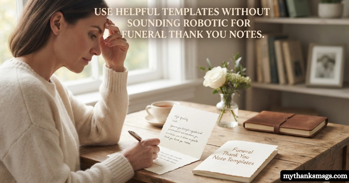 Use Helpful Templates Without Sounding Robotic for funeral notes