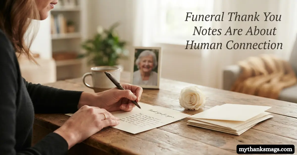 Funeral Thank You Notes Are About Human Connection