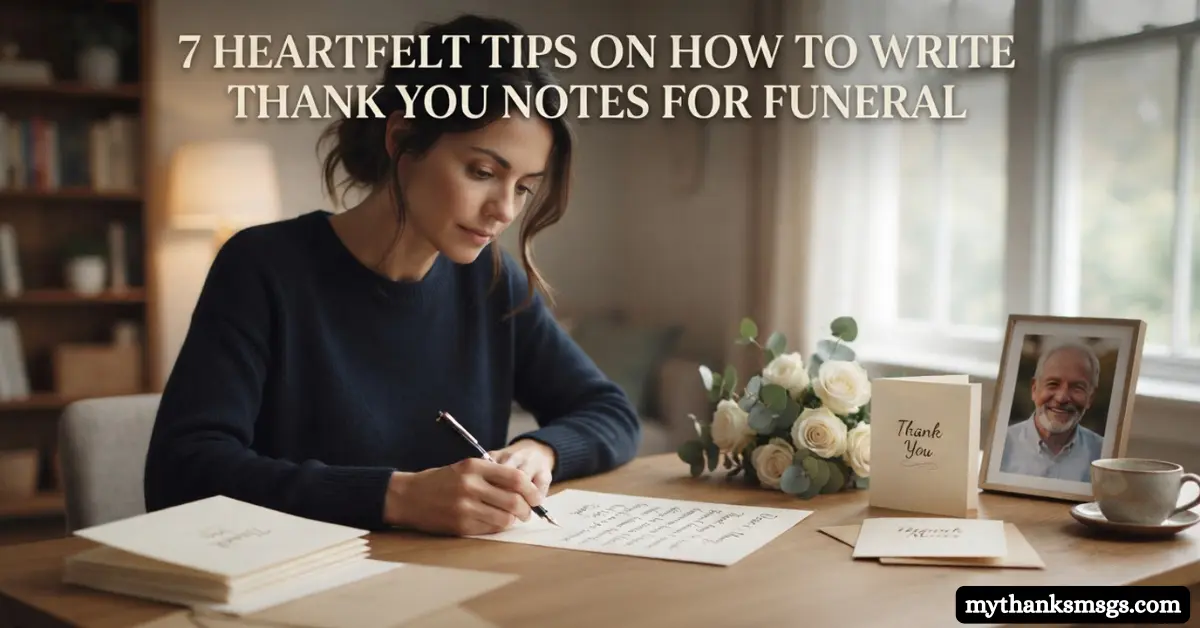 7 Heartfelt Tips on How to Write Thank You Notes for Funeral