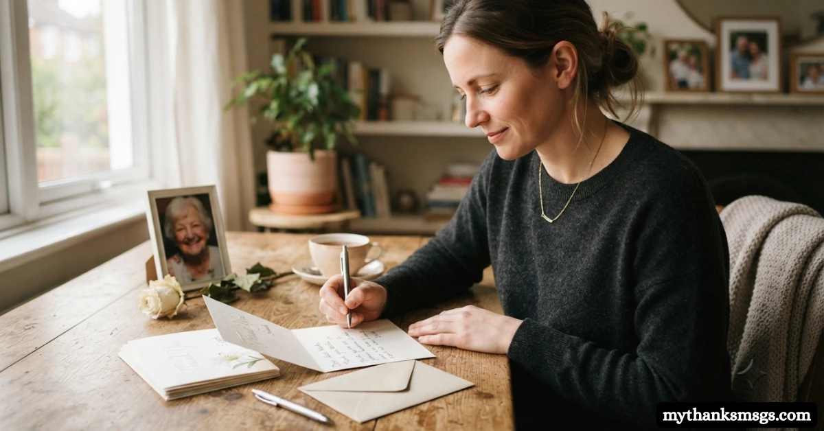 How Funeral Thank You Notes Support Healing