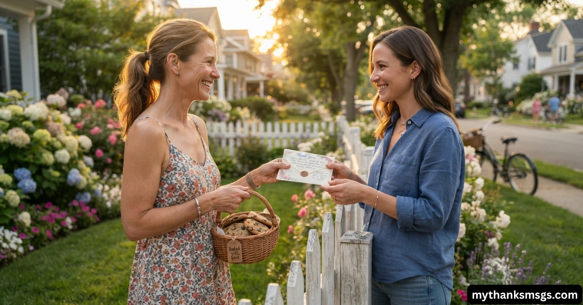 Neighbor Thank You Note for Everyday Kindness