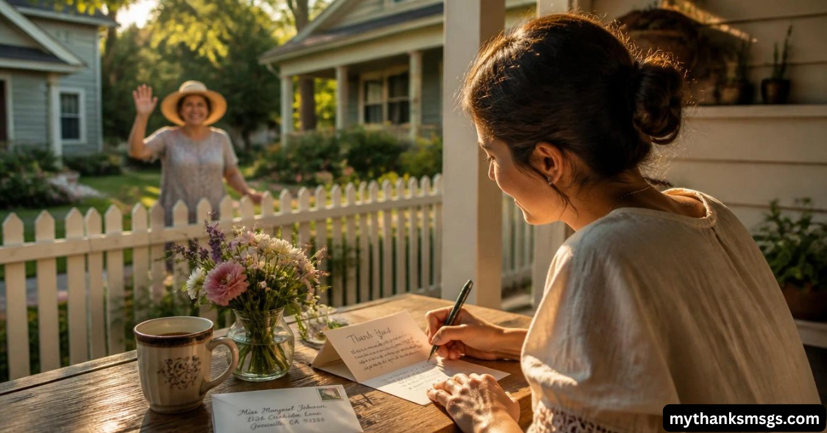 How to Personalize Your Neighbor Thank You Note