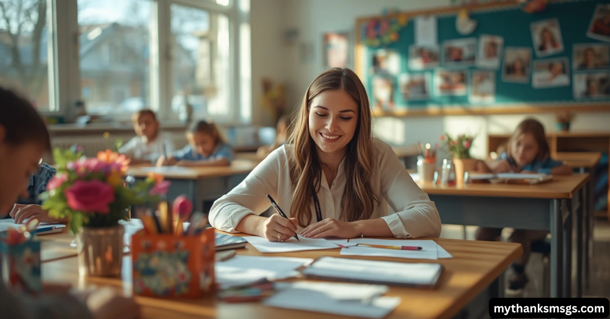 Thank You Notes to Parents from Teachers for Special Events