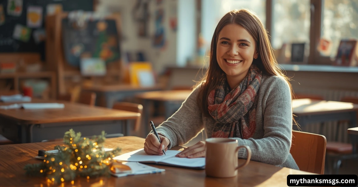 Thank You Notes to Parents from Teachers for Holiday Wishes