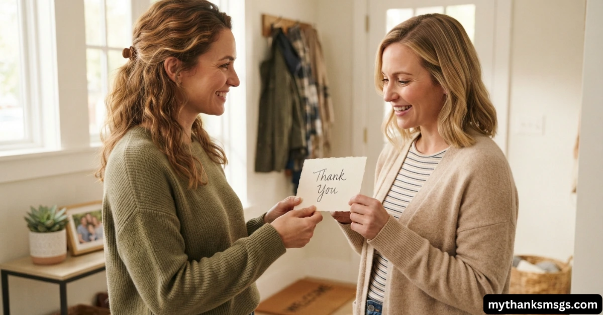 When a Simple Thank You Is Enough
