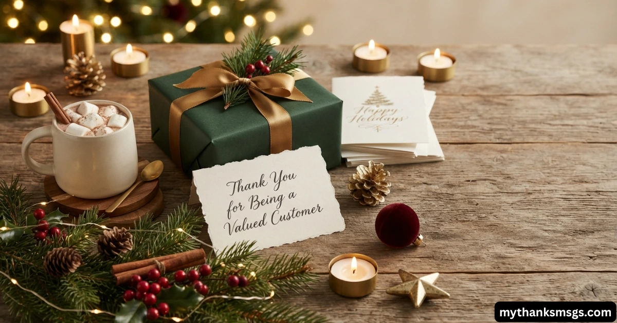 Holiday Thank You for Being a Valued Customer Messages