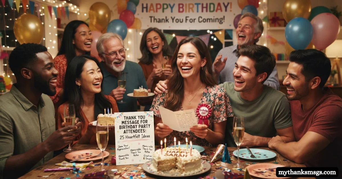 Thank You Message for Birthday Party Attendees: 25 Heartfelt Ideas