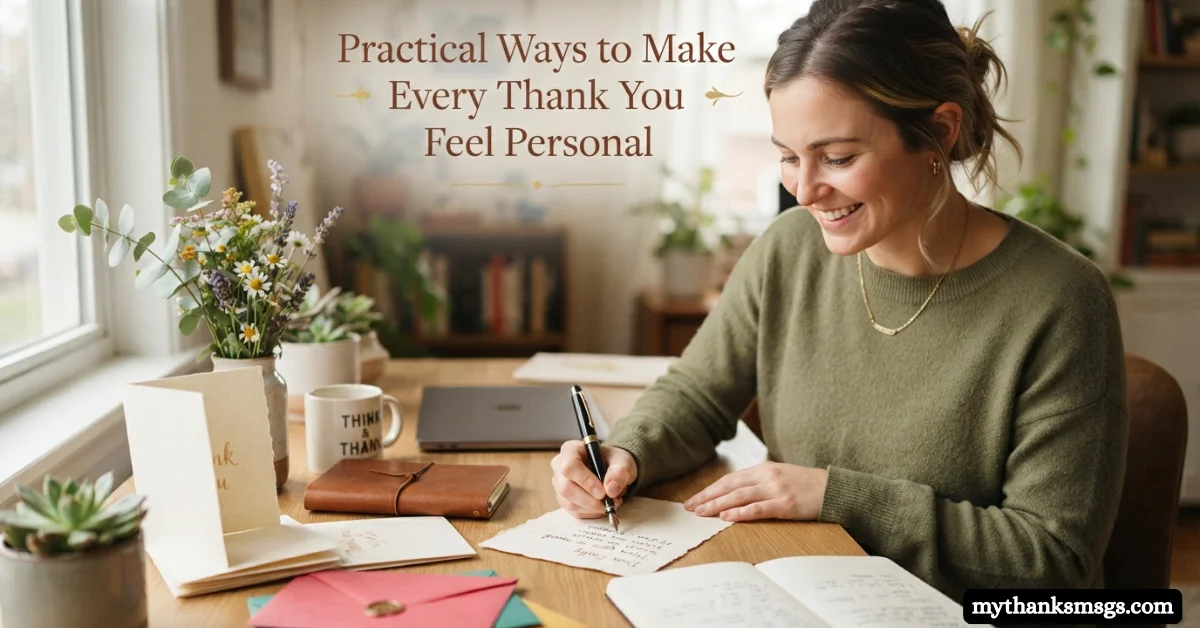 Practical Ways to Make Every Thank You Message Feel Personal