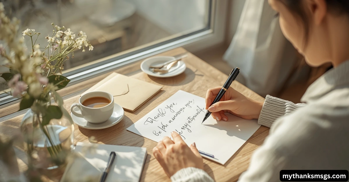 Tips for Writing Your Own Thank You Message